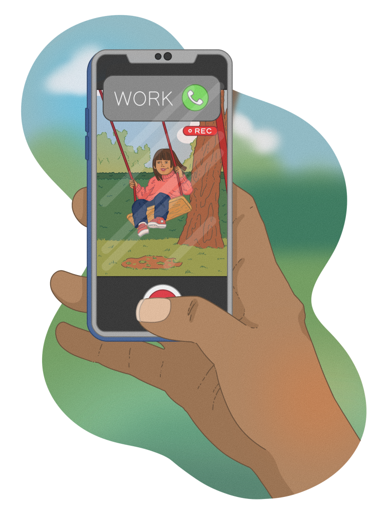 Editorial illustration inspired by Harvard Business Review’s article "Unpredictable Work Hours Are Stressing Too Many People Out"